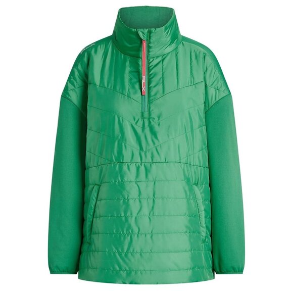 Ralph Lauren Jackets & Blazers - Ralph Lauren RLX Jacket L Winter Quilted Panel Hybrid Pullover Raft Green  Rose